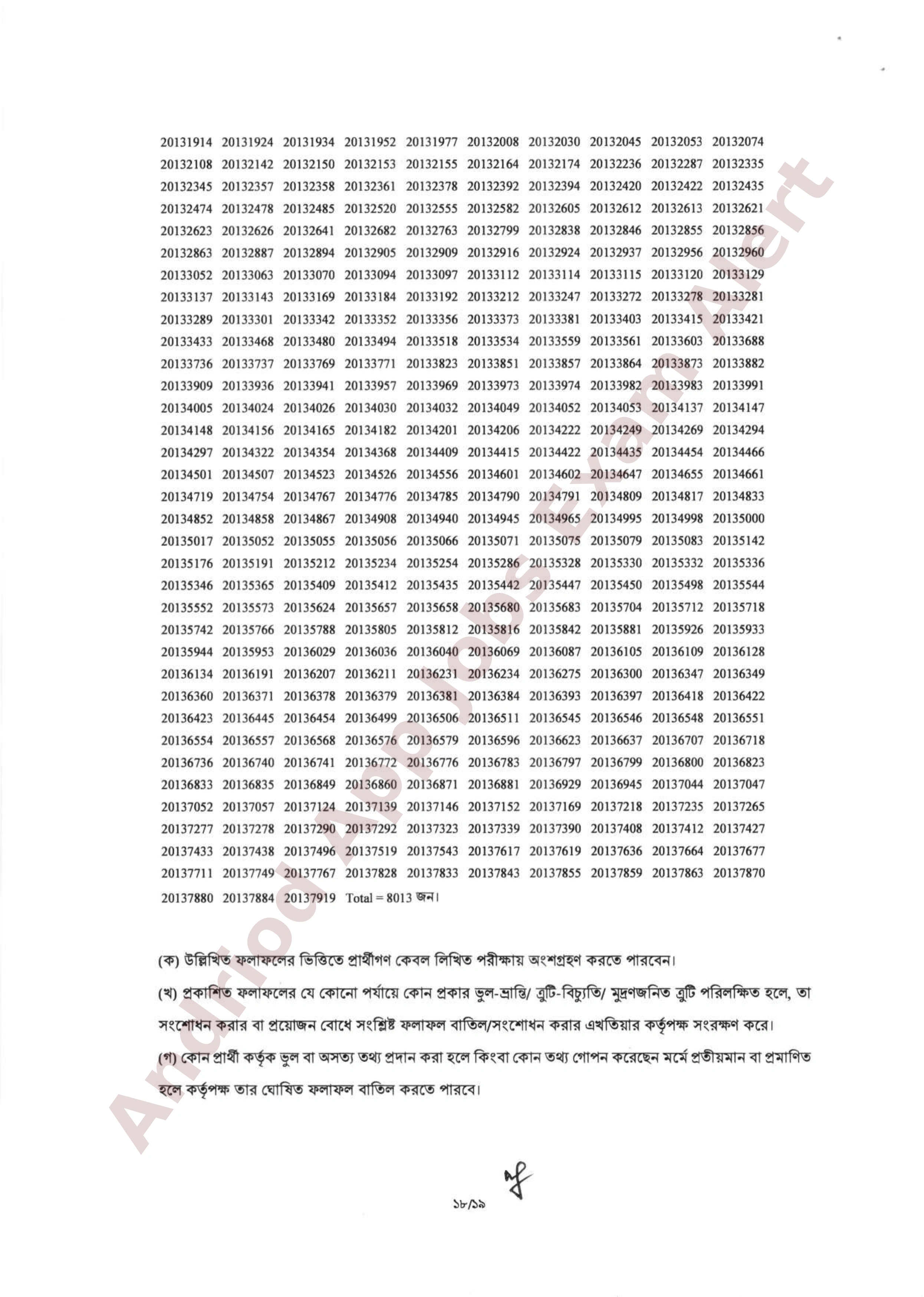 ভূমি রেকর্ড ও জরিপ অধিদপ্তরের MCQ পরীক্ষার ফলাফল প্রকাশ