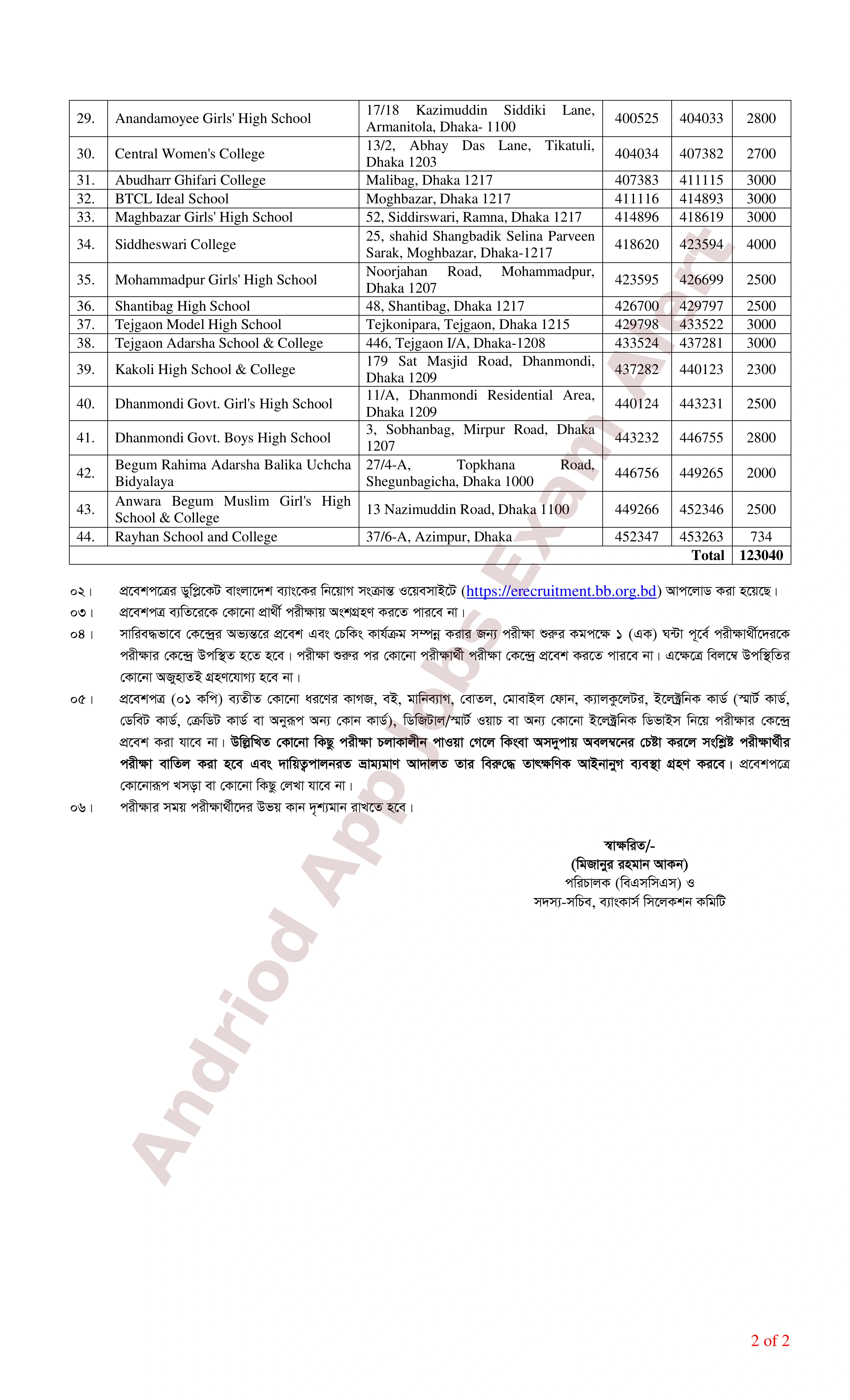 ১০ ব্যাংক ও ১টি আর্থিক প্রতিষ্ঠানের ১৮৮০ পদের MCQ পরীক্ষার সময়সূচি প্রকাশ