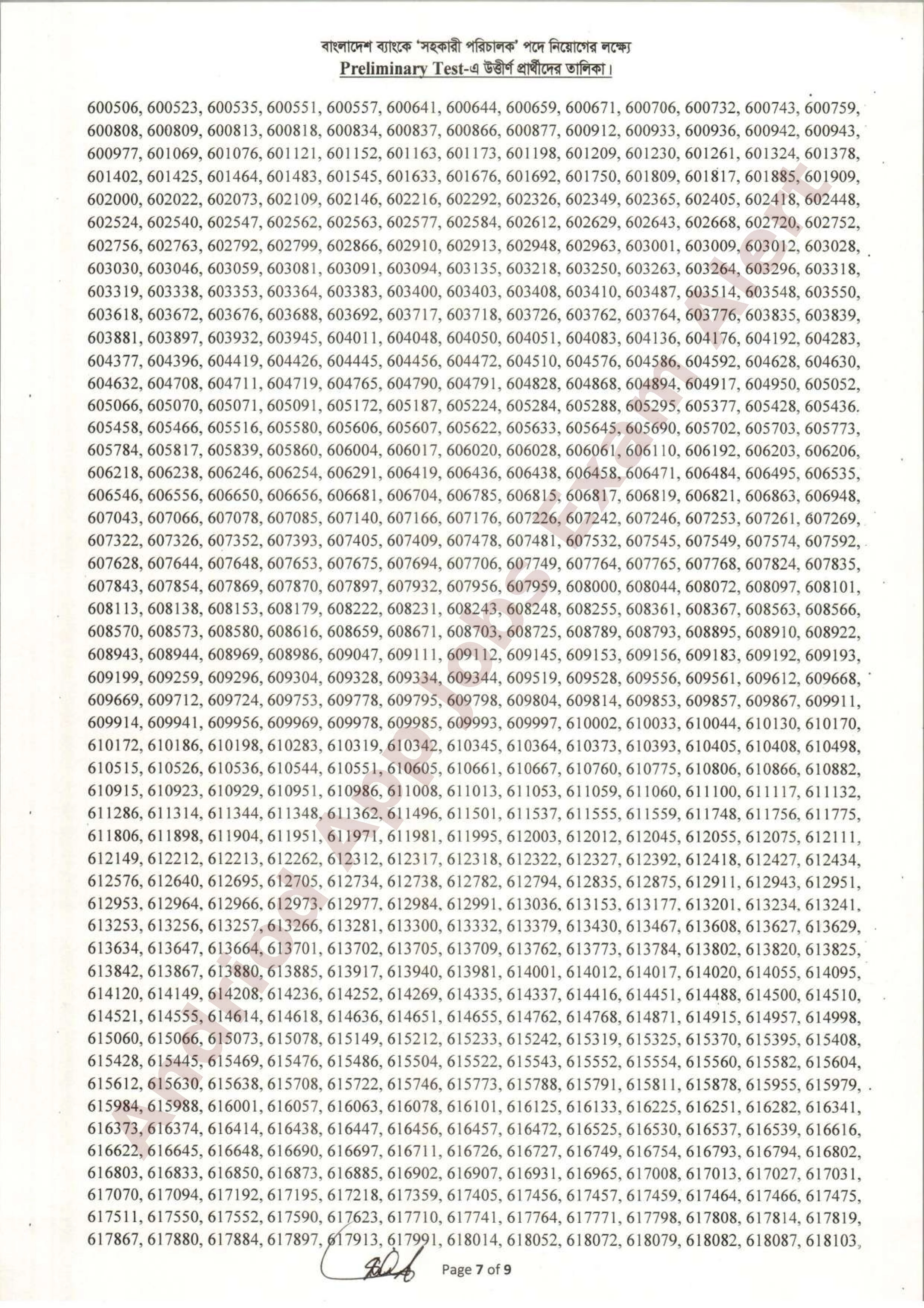 বাংলাদেশ ব্যাংকের MCQ পরীক্ষার ফলাফল প্রকাশ