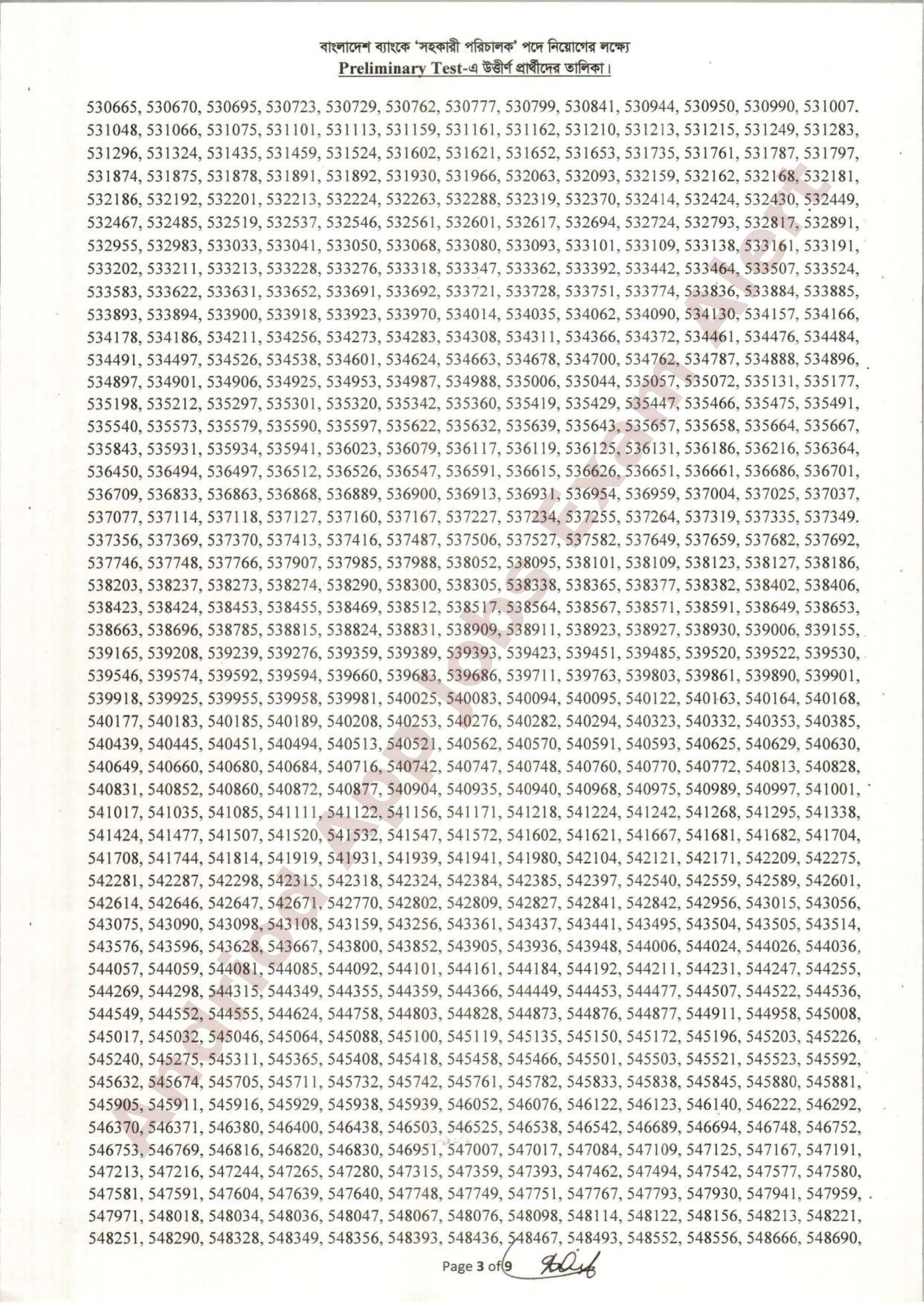 বাংলাদেশ ব্যাংকের MCQ পরীক্ষার ফলাফল প্রকাশ