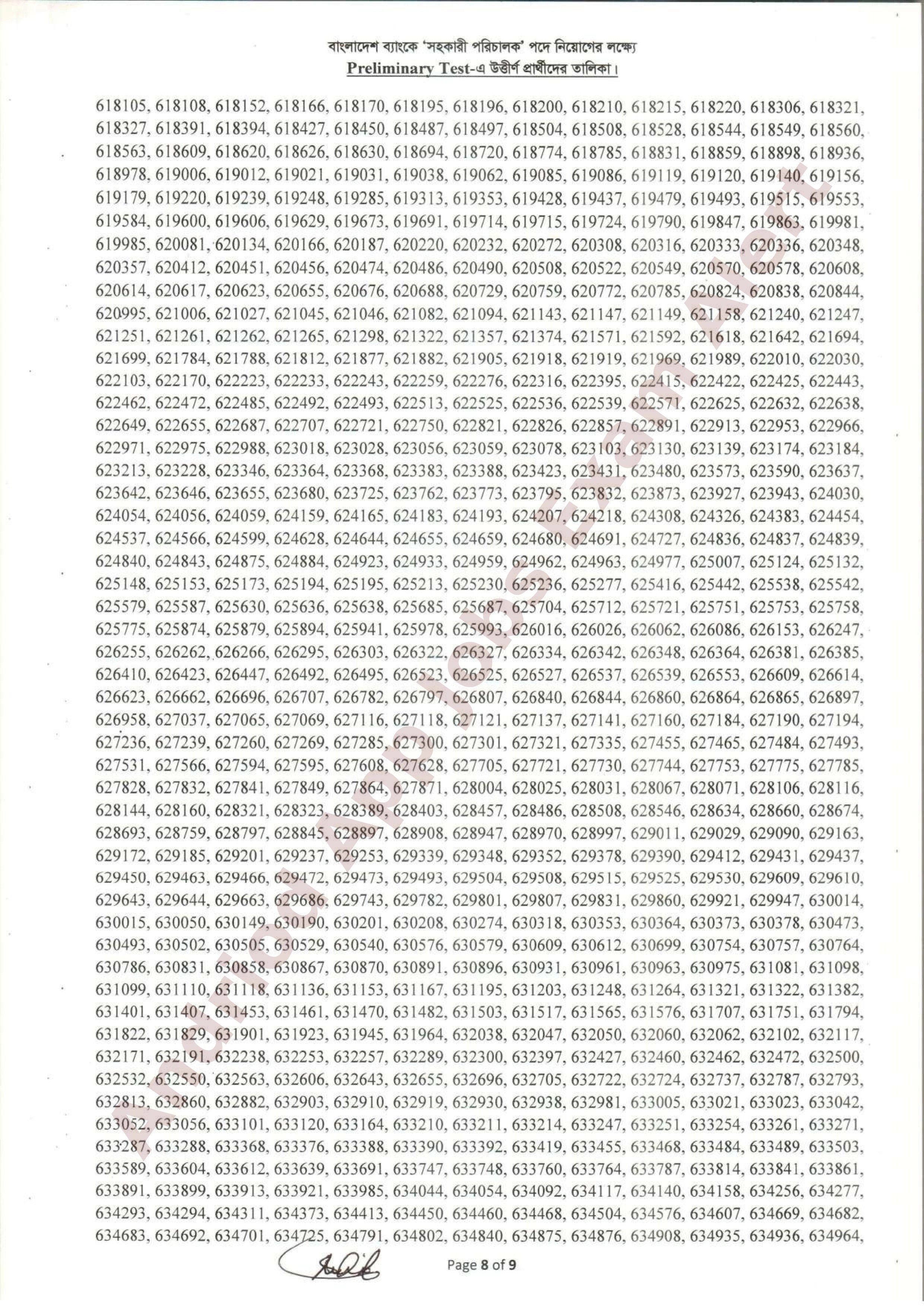 বাংলাদেশ ব্যাংকের MCQ পরীক্ষার ফলাফল প্রকাশ