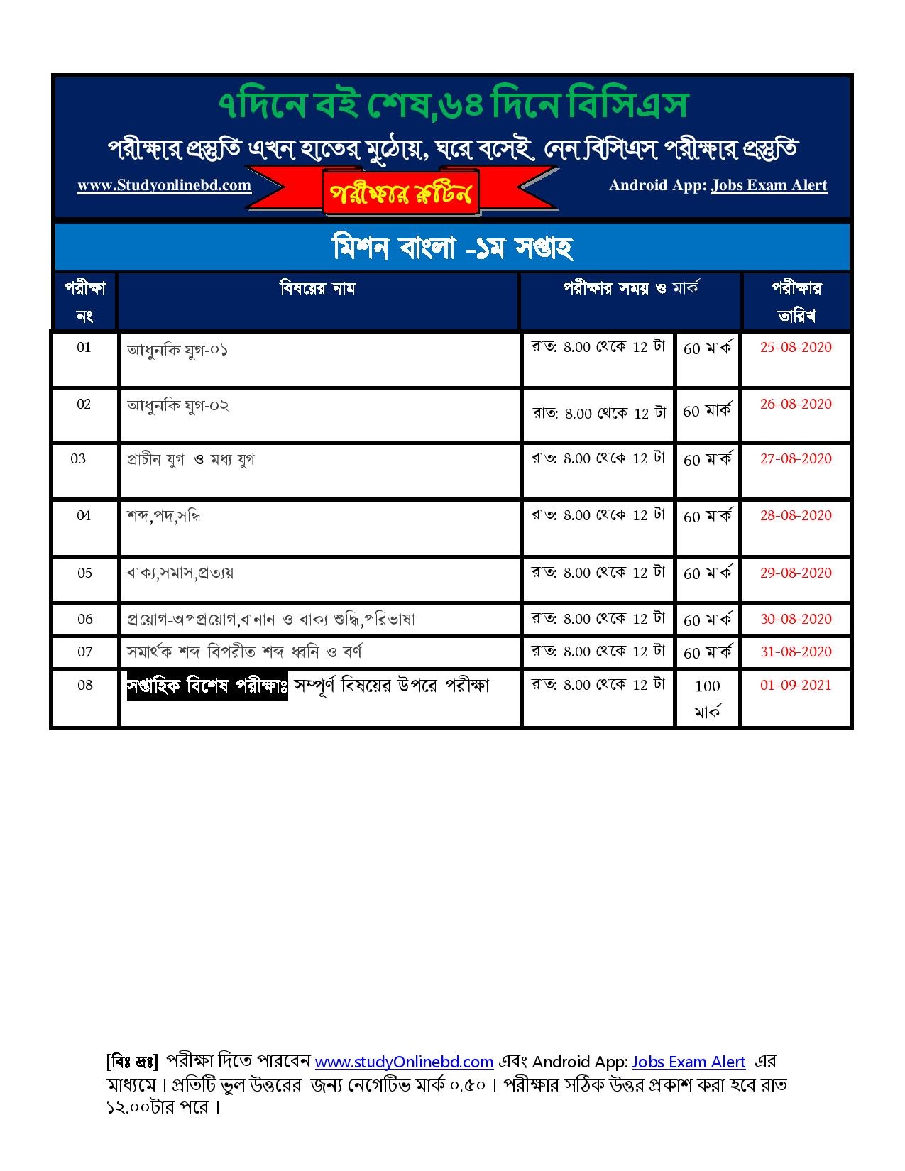 ৭দিনে বই শেষ,৬৪ দিনে বিসিএস!! ৪৩ তম বিসিএসের Model test শুরু ২৫ তারিখ থেকে 